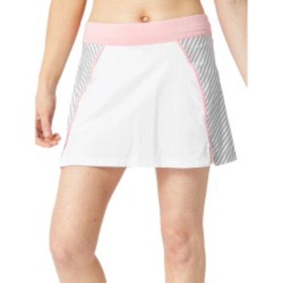 NWT Sofibella Cosmopolitan Stripe 14in Tennis Skirt Large - Picture 1 of 6